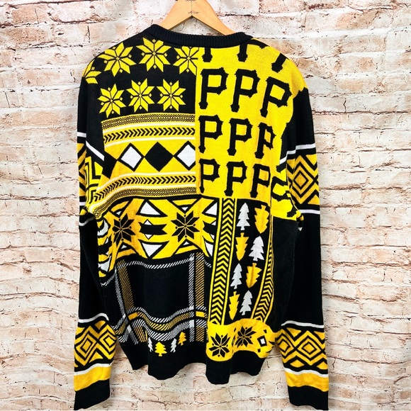 MLB Pirates Christmas Sweater Baseball Fan Apparel by Klew XL - Picture 2 of 7